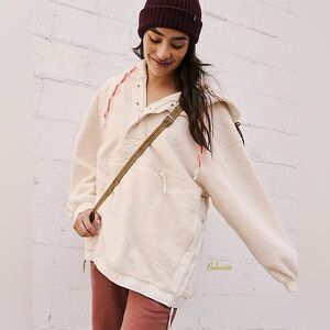 NEW Free People Fuzzy Was She Fleece Pullover